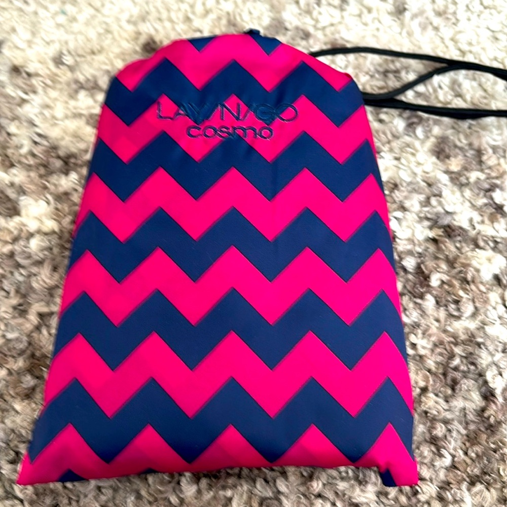 NEW! LAY N GO LAY/N/GO travel cosmetic makeup bag